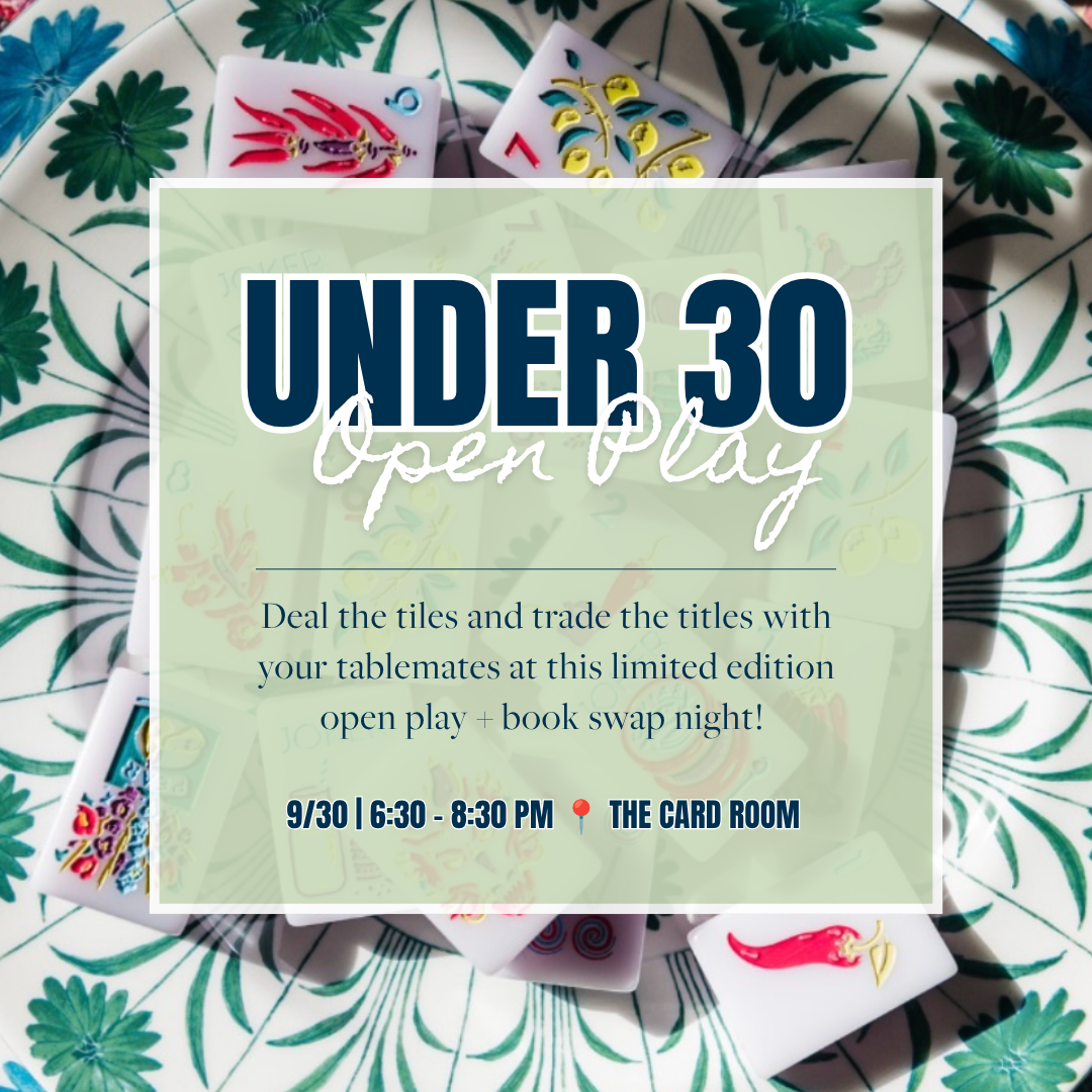 Under 30 Open Play: Book Club Edition