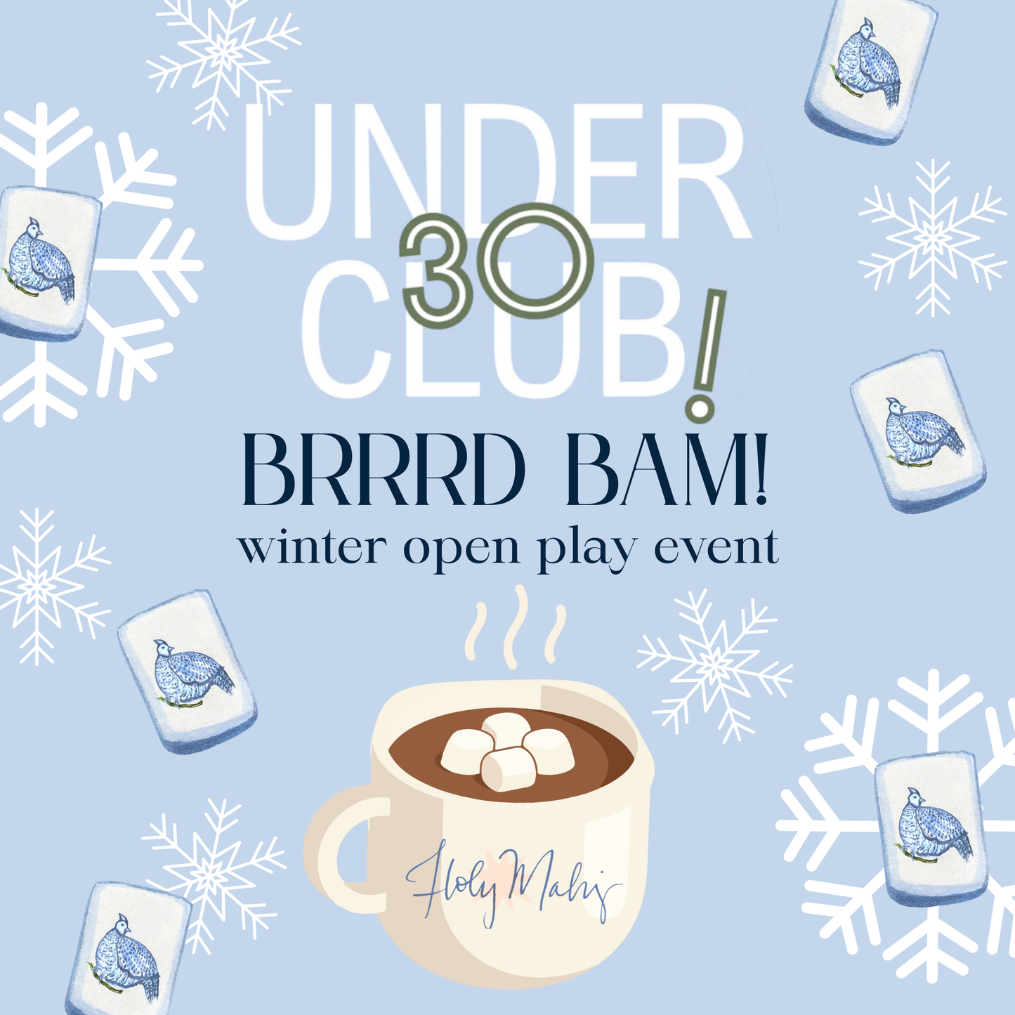 Brrrd Bam! Under 30 Open Play Event